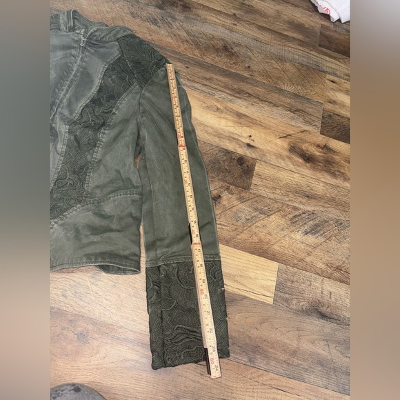 INC International Concepts Olive Green Lace Jacket - Picture 5 of 6